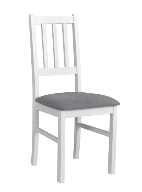 Boss 4 Wooden Chair White / Grey 94 x 43 x 40 cm