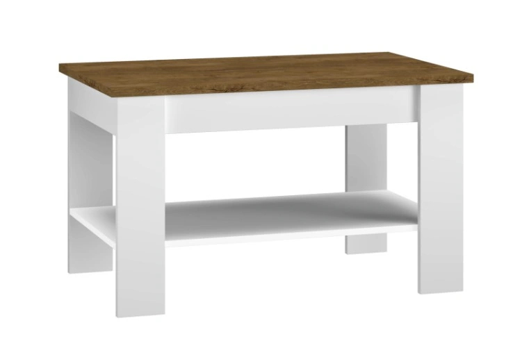 Hannah HN10 Coffee Table Rectangular Lefkas Oak / White 96 x 60 cm