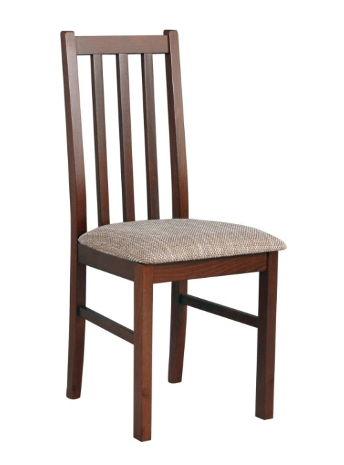 Boss 10 Wooden Chair Walnut / Beige 94 x 43 x 40 cm