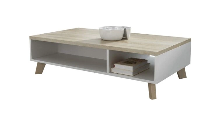 Lotta 110 Coffee Table Rectangular Sonoma / White 110 x 60 cm