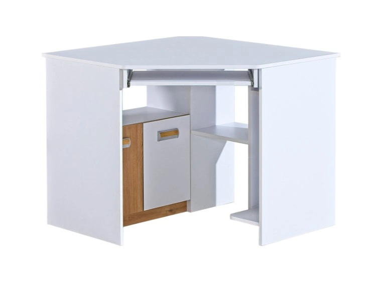 Corner desk LOREN LR11 white / oak nash