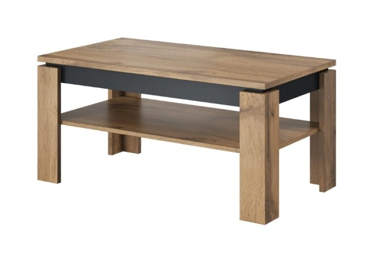 Toro Coffee Table Rectangular Wotan Oak / Anthracite  100 x 55 cm