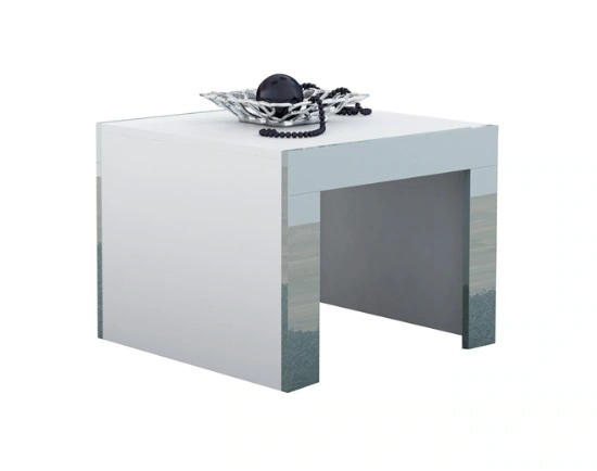 Tess 60 Coffee Table Square White / Grey Shine 60 x 60 cm