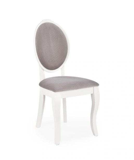 Velo Wooden / Upholstered Chair White / Grey 96 x 44 x 53 cm