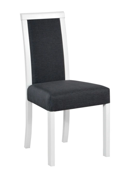 Roma 3 Wooden Chair White / Dark Grey 92 x 45 x 41 cm