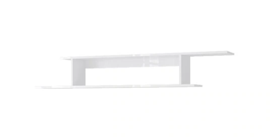 Hanging shelf ZENA ZN02 white / white shine