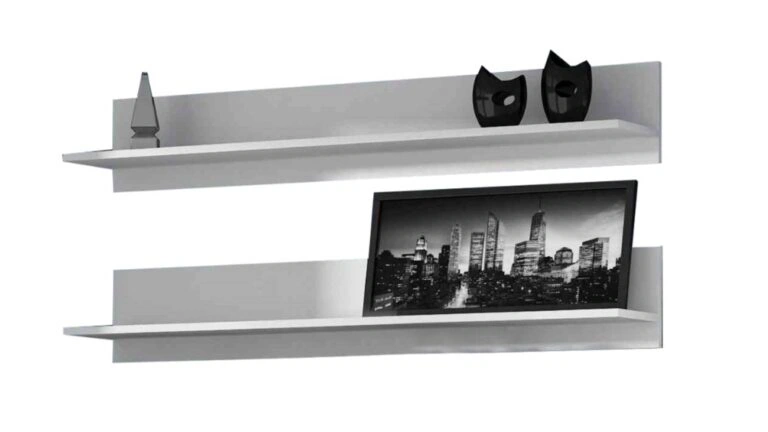 Two shelfs SOHO 120 SH5A white