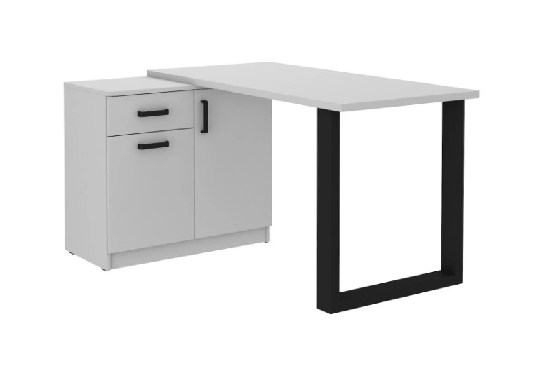 Desk with dresser MALTA MT15 light grey