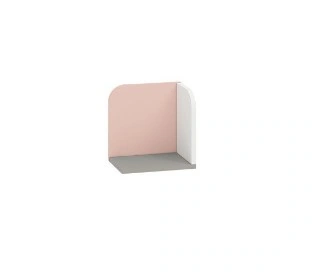 Wall shelf AIQ AQ16 27 gray platinum / white / powder pink