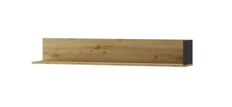 Shelf LUCAS LC06 155 oak artisan / black mat