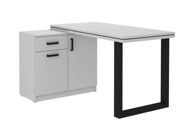 Desk with dresser MALTA MT16 light grey
