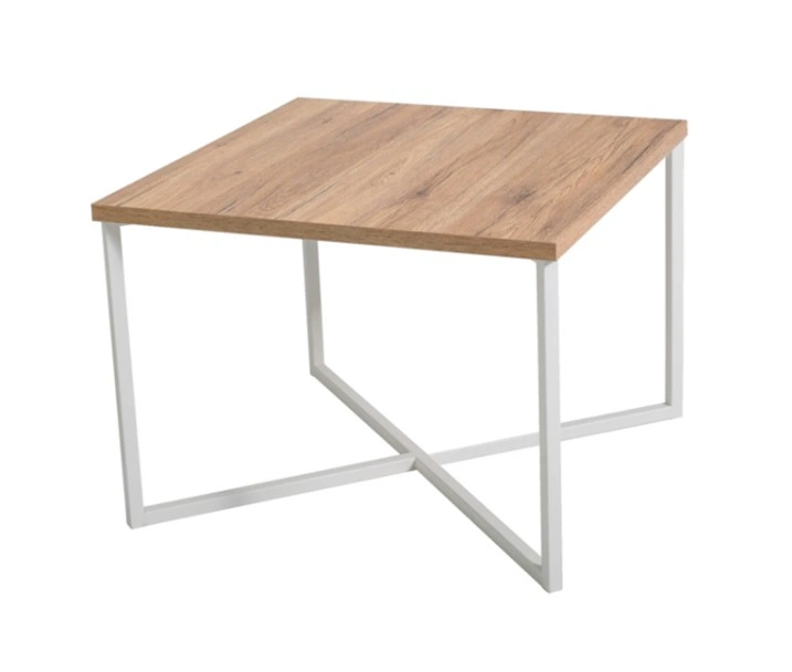 Prato Table Square Golden Oak / White 60.5 x 60.5 cm