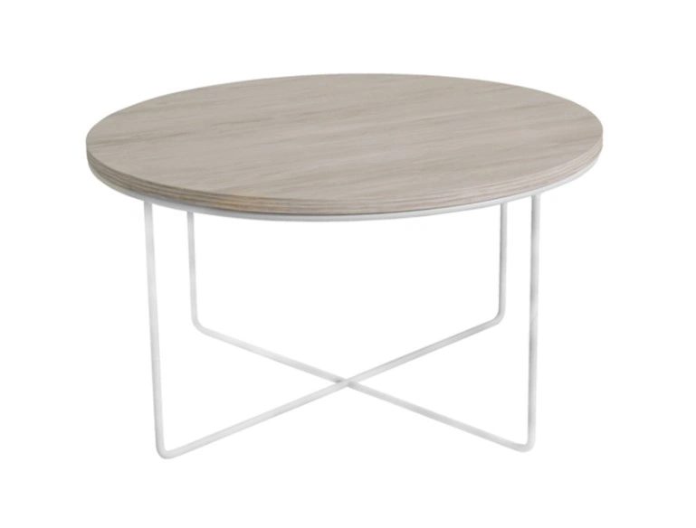 Bari Table Round White Oak / White ⌀ 80.5 cm