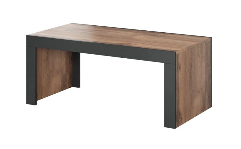 Mila Coffee Table Rectangular Wotan Oak / Anthracite 120 x 60 cm