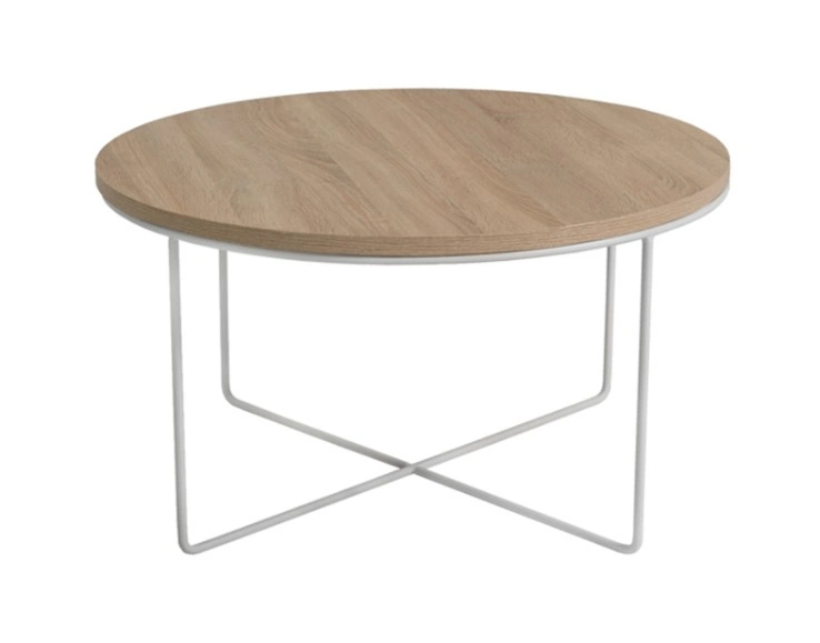 Bari Table Round Sonoma Oak / White ⌀ 80.5 cm