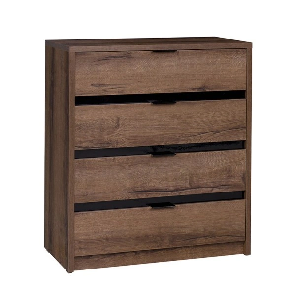 Dresser DENVER DV6 oak monastery / black shine