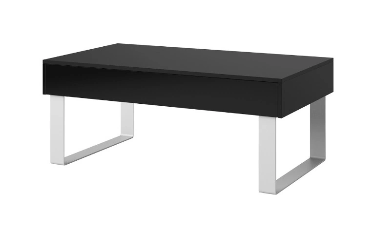 Calabria CL 12 Big Coffee Table Rectangular Black Shine 110 x 63.5 cm