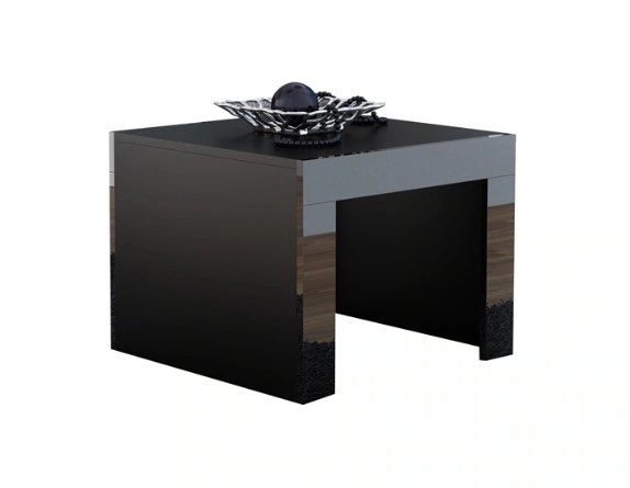 Tess 60 Coffee Table Square Black / Black Shine 60 x 60 cm