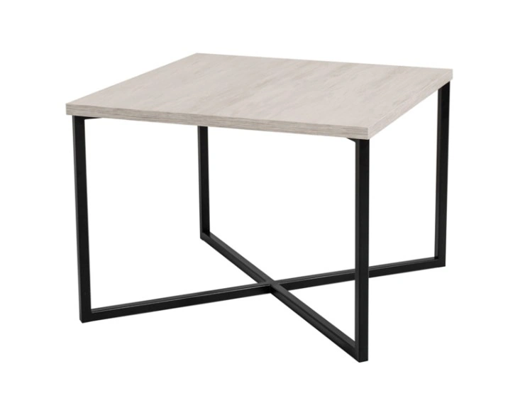 Prato Table Square White Oak / Black 60.5 x 60.5 cm