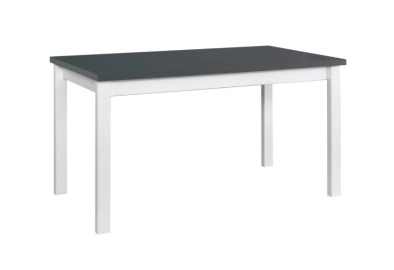 Alba 1 Table Rectangular Graphite / White Beech Wood 120 x 80 cm