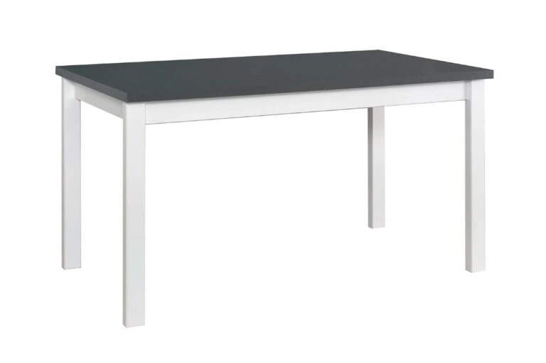 Alba 4 Table Rectangular Graphite / White Beech Wood 160 x 90 cm