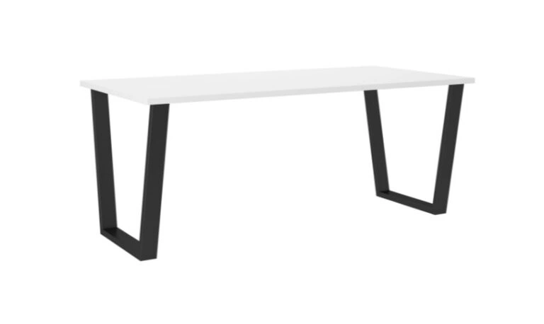 Cezi Table Rectangular White / Black 185 x 67 cm