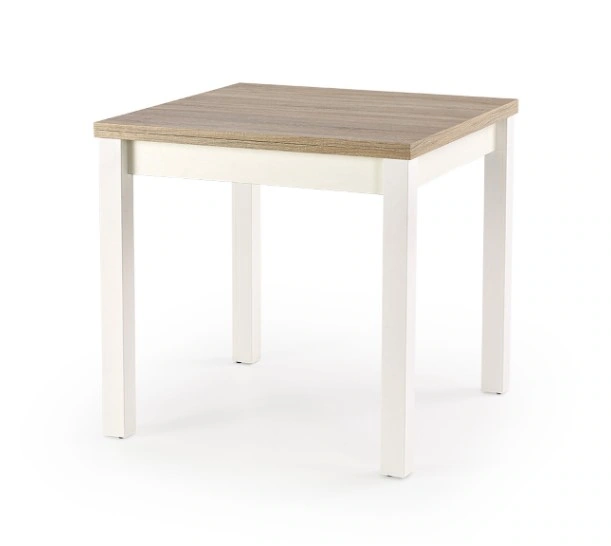 Gracjan Folding Table Square Sonoma / White 80 x 80 cm