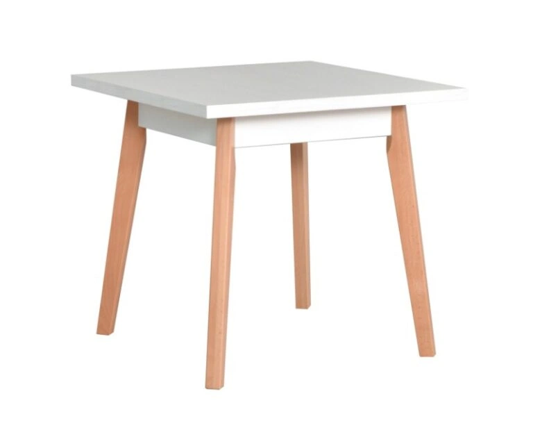 Oslo 1 Table Square White / Sonoma 80 x 80 cm