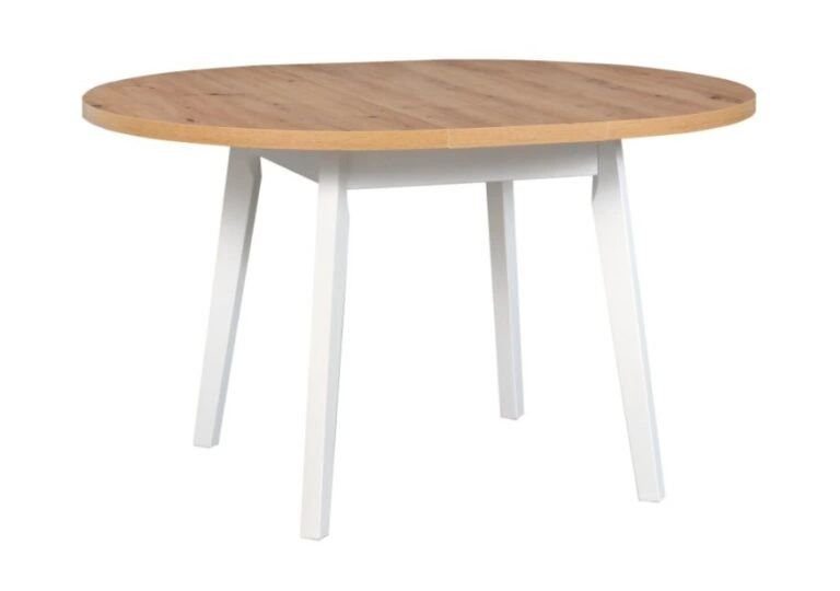 Oslo 3 L Table Round Sonoma / White ⌀ 100 cm
