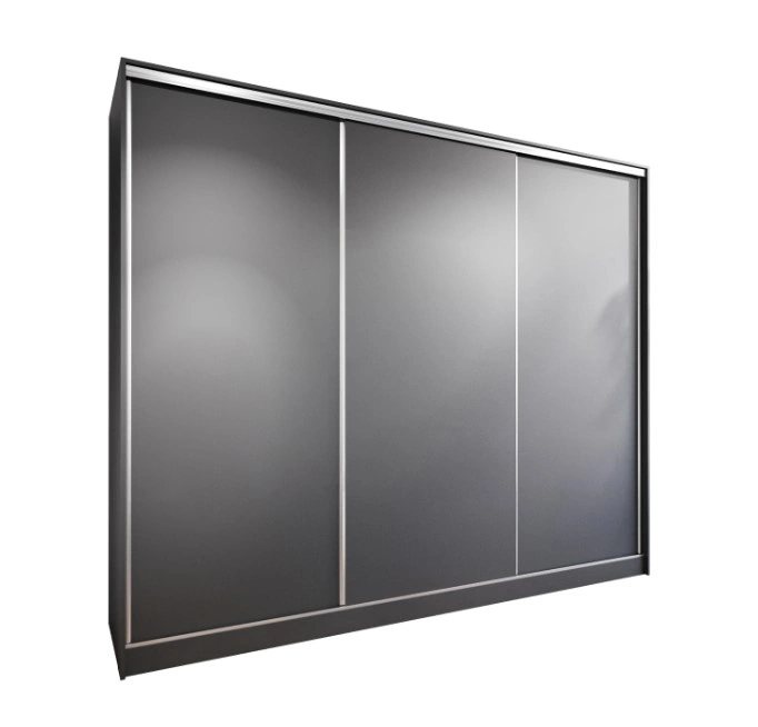 Britto 270 Sliding Wardrobe Black 270 x 205 x 60 cm