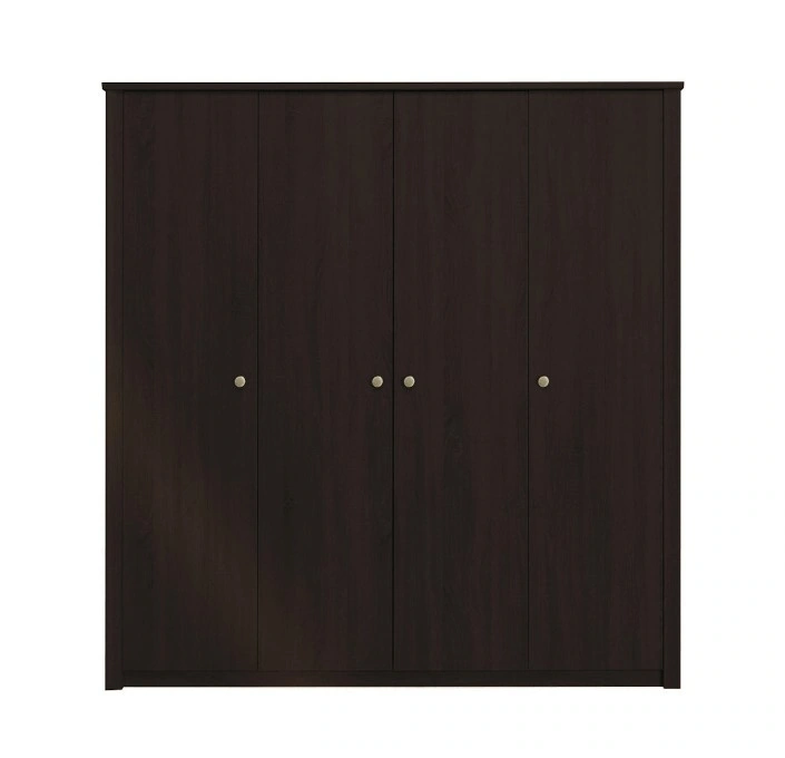 Finezja FN4 Classic With Doors Wardrobe Chocolate 200 x 202 x 54 cm