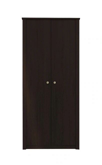 Finezja FN2 Classic With Doors Wardrobe Chocolate 90 x 202 x 54 cm