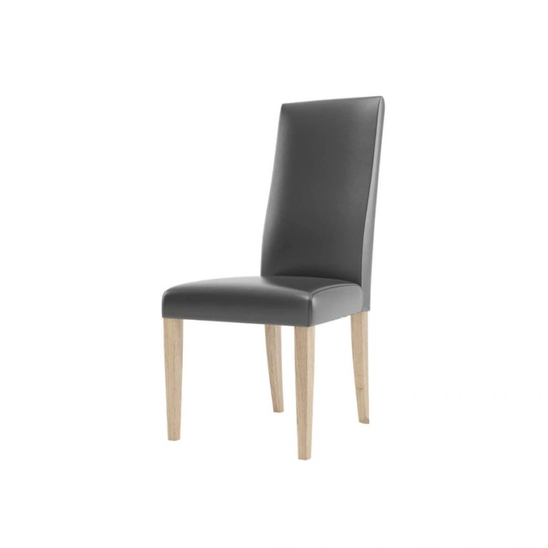 Kama KM13 Wooden / Upholstered Chair Black / Black 100 x 47 x 41 cm