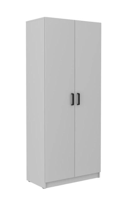 Malta MT12 Classic With Doors Wardrobe Bright Grey 190.1 x 79.9 x 43.6 cm