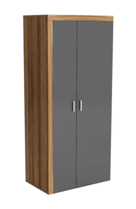 Samba SM1 2D Classic With Doors Wardrobe Plum / Graphite 90 x 203 x 55 cm