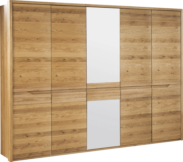 Selens Wardrobe 5 Door Natural Oak