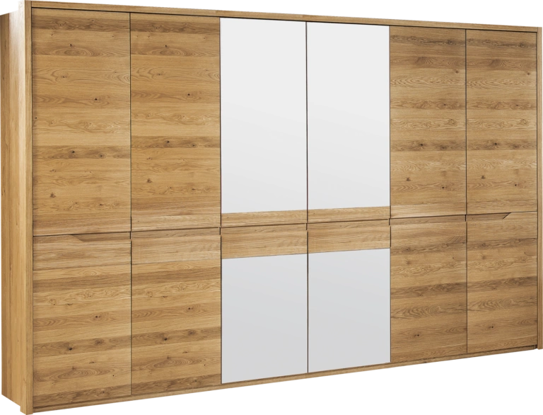 Selens Wardrobe 6 Door Natural Oak