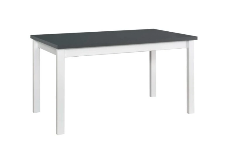 Alba 2 Table Rectangular Graphite / White Beech Wood 140 x 80 cm