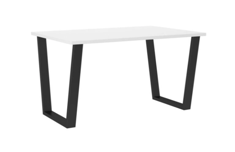 Cezi Table Rectangular White / Black 138 x 90 cm