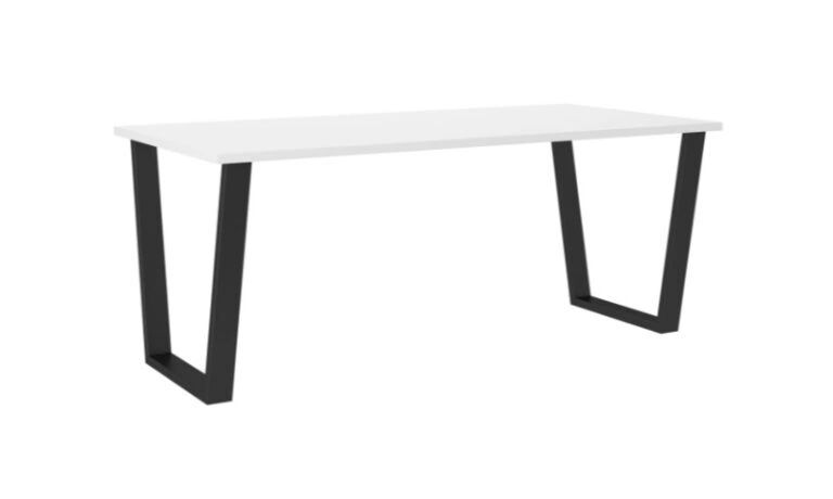 Cezi Table Rectangular White / Black 185 x 90 cm