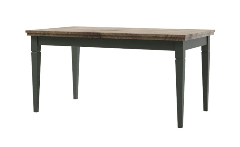 Evora EV92 Folding Table Rectangular Lefkas Oak / Green 160 x 90 cm