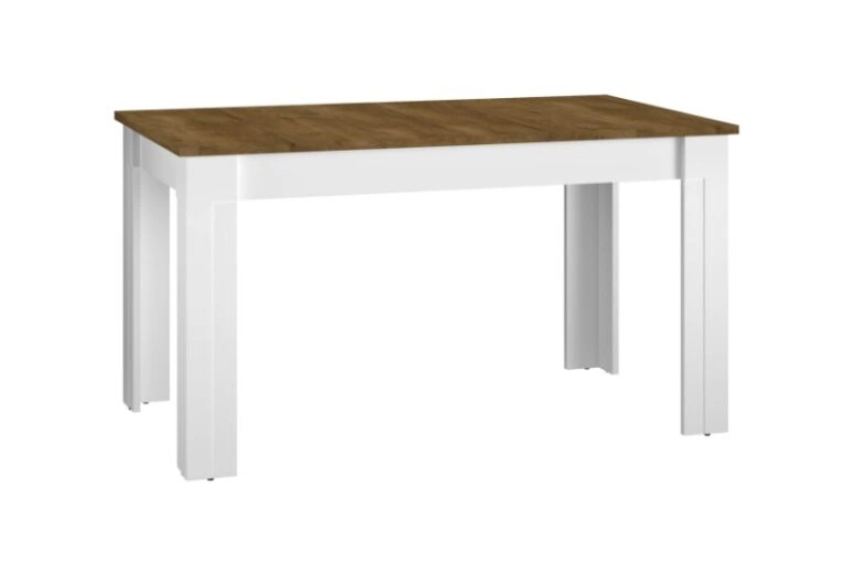 Hannah HN15 Folding Table Rectangular Lefkas Oak / White 140 x 82 cm