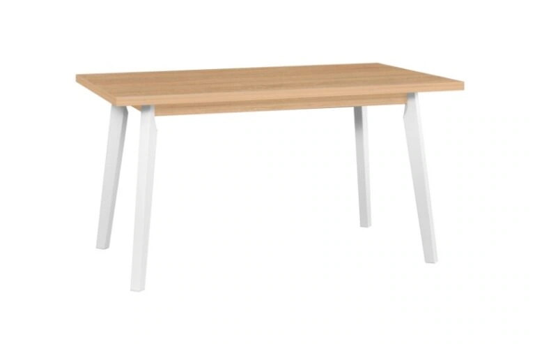 Oslo 5 Folding Table Rectangular Grandson Oak / White Beech Wood 140 x 80 cm