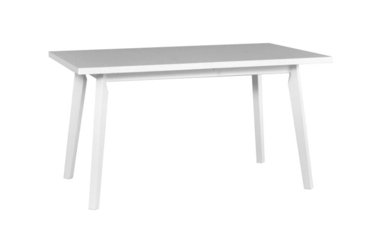 Oslo 5 Folding Table Rectangular White Beech Wood 140 x 80 cm