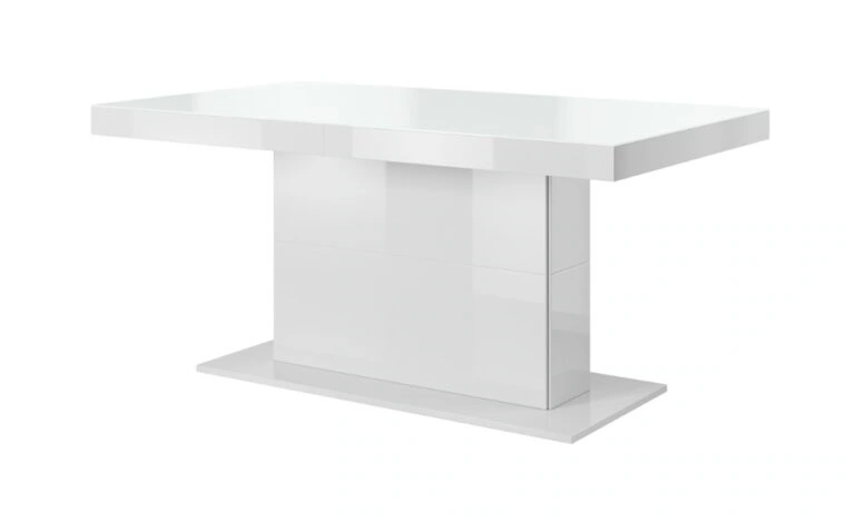 Quartz QU81 Folding Table Rectangular White Glass / White Shine 165 x 95 cm