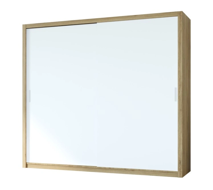 Vista 220 Sliding Wardrobe Golden Oak / White 220 x 215 x 62 cm