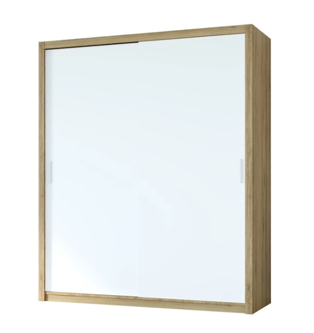 Vista 180 Sliding Wardrobe Golden Oak / White 180 x 215 x 62 cm