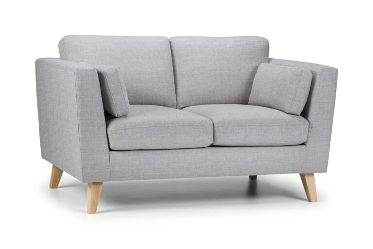 Aida 2 Seater Sofa Silver Lisbon