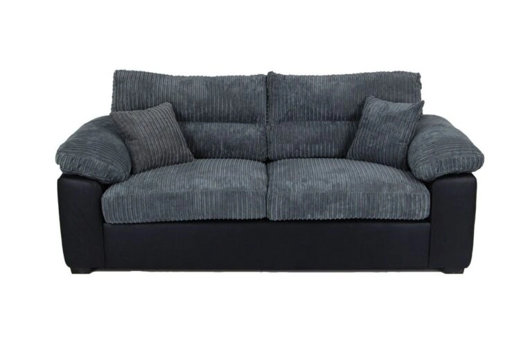 Ameba 2 Seater Sofa Dark Grey Jumbo Slate