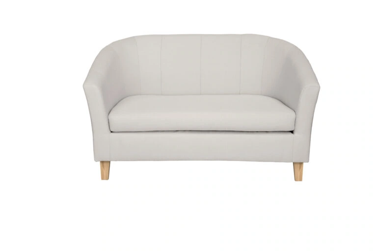 Tiffany 2 Seater Sofa White Ecoleather Soft 17